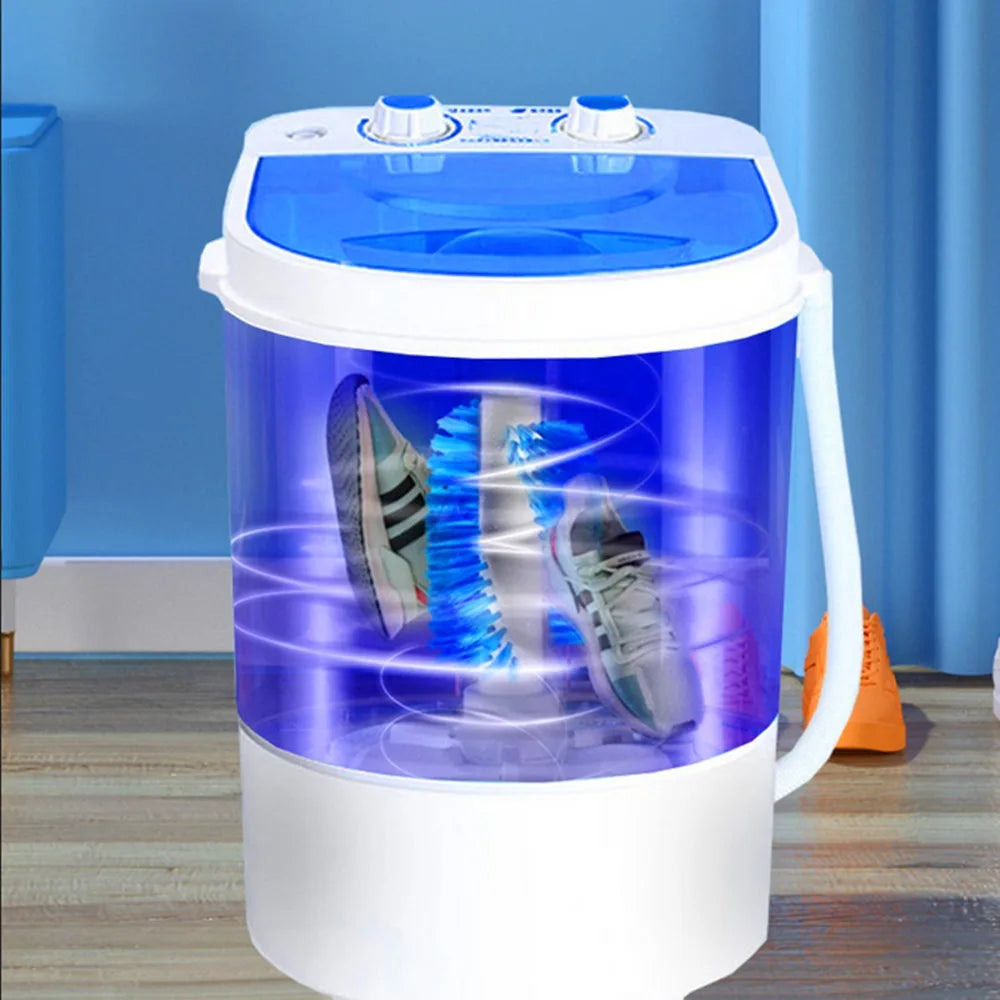 260W Large Washing Machine Portable with Dryer Bucket for Clothes Shoe Mini Washing Machines Automatic Sock Underwear Washer UK