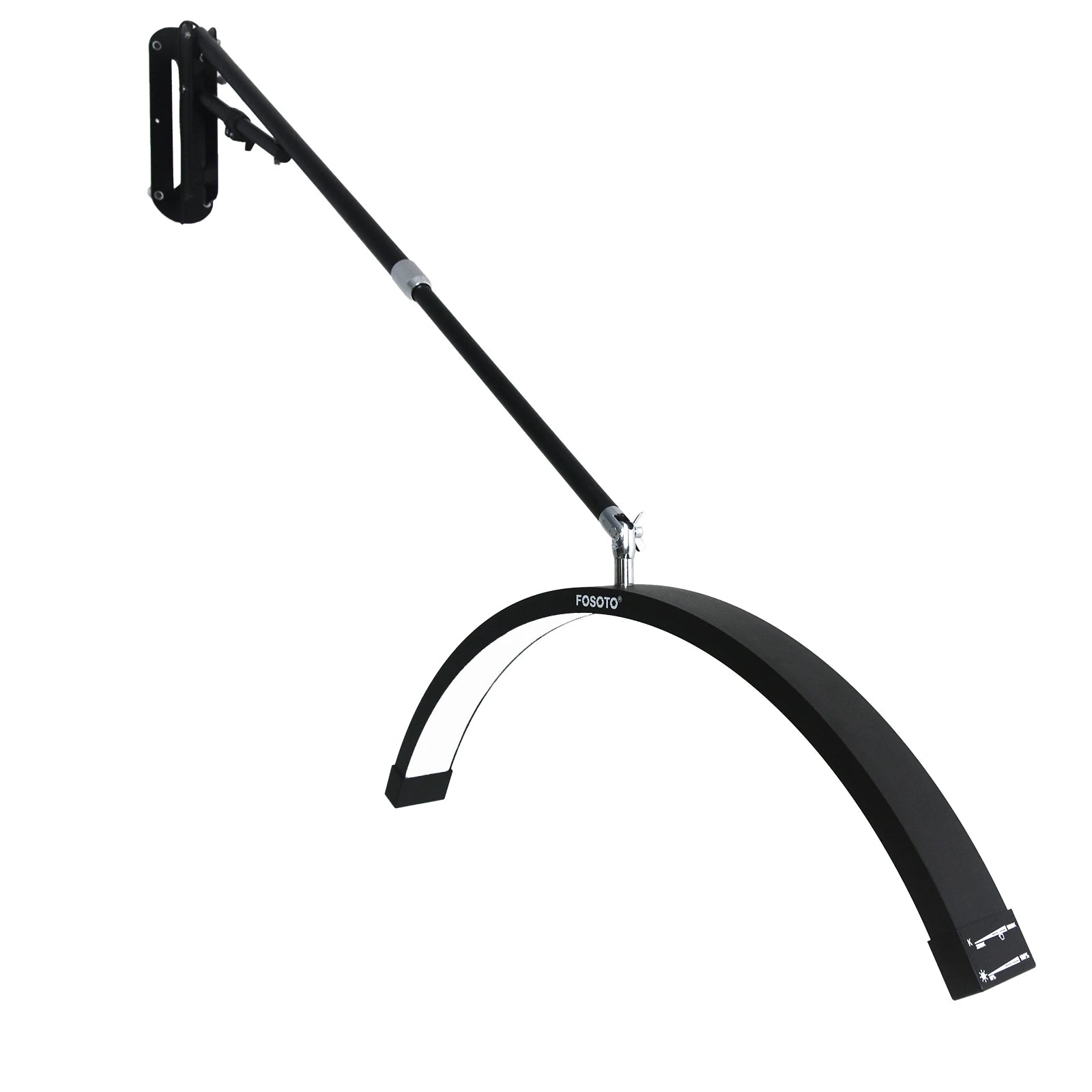 FOSOTO Wall Mounted Half Moon Lamp Photographic Fill Light LED Ceiling Light for Barbershop Eyelashes Nail Tattoo Beauty Salon