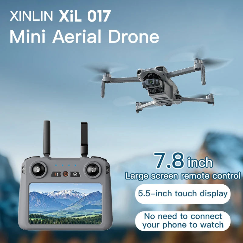 Dual-Camera Drone 017 - 4 Obstacle Avoidance Modes, Wi-Fi Brushless Motors LED Night Vision Ideal for Outdoor Adventures