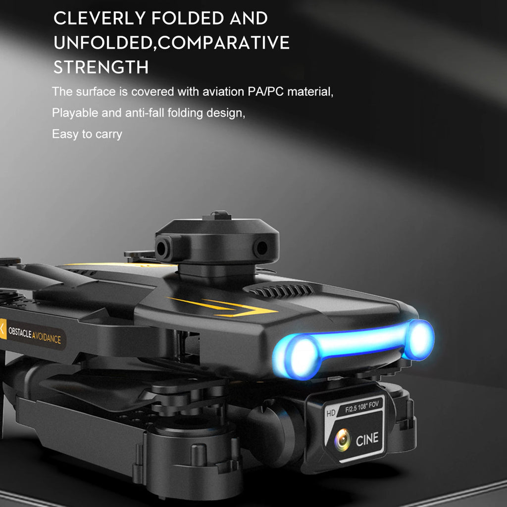 Remote Control Drone with Daul Camera 4K Remote Control Quadcopter with Function Four Side Obstacle Avoidance Optical  Positioni