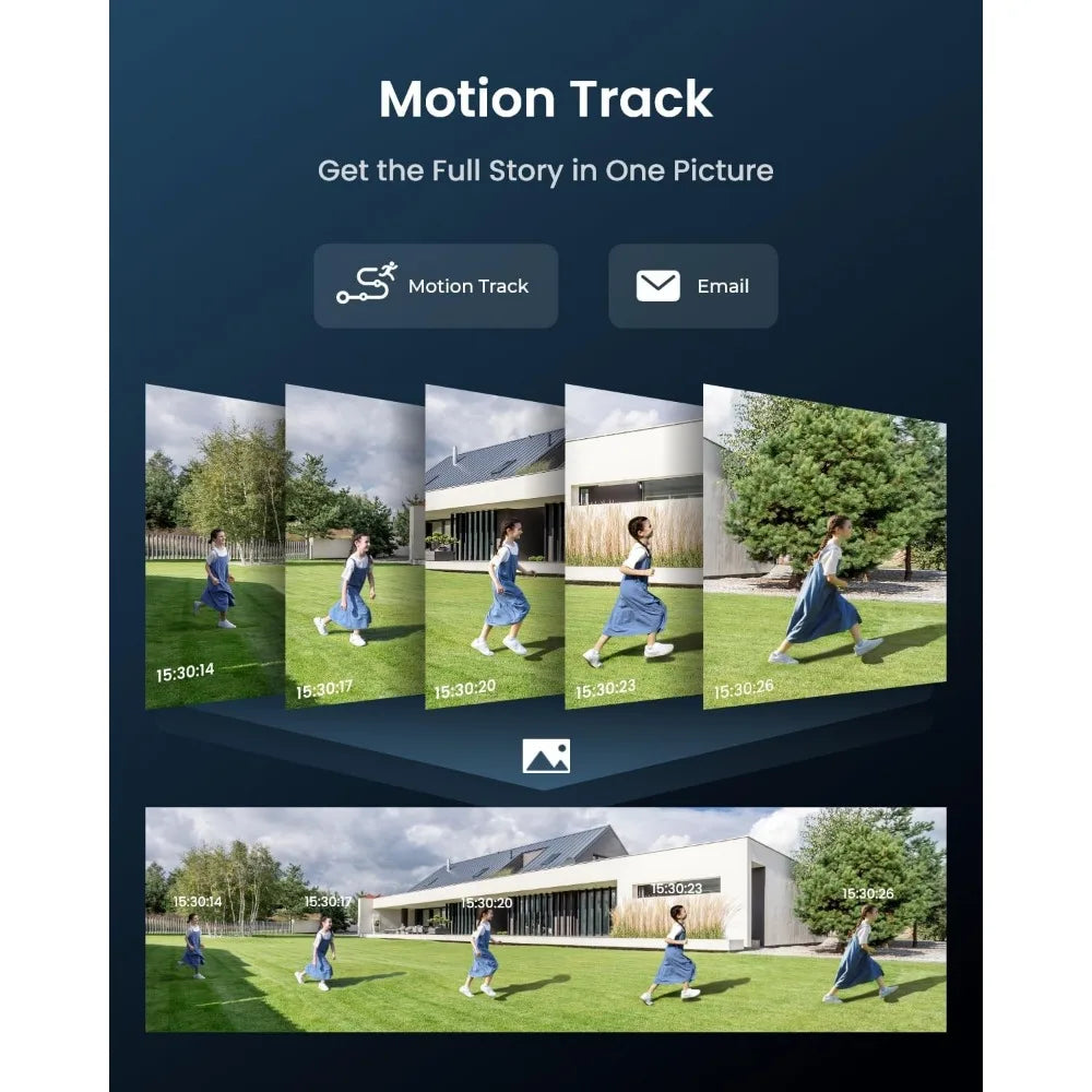 reolink camera with 256gb microsd card bundle, 16mp wifi camera for home security, supports 24/7 recording