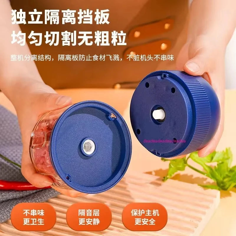 Electric Blender Garlic Grinder Portable Garlic Masher 260ML Mini Chopper Electric Meat Grinder Kitchen Tools Vegetable Grinder