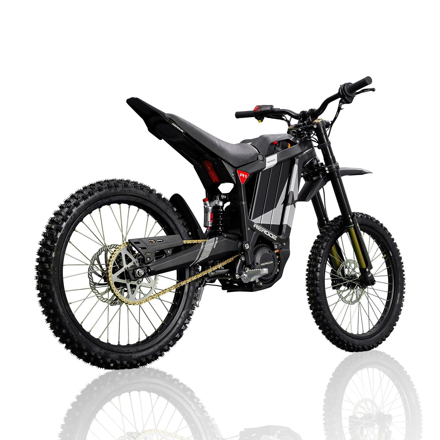 HEZZO 8000W Electric Dirt Bike 72v 35Ah Electric Bike Middrive Rerode R1 Ebike Off Road E Moto 53MPH 75 Miles Long Range 440NM