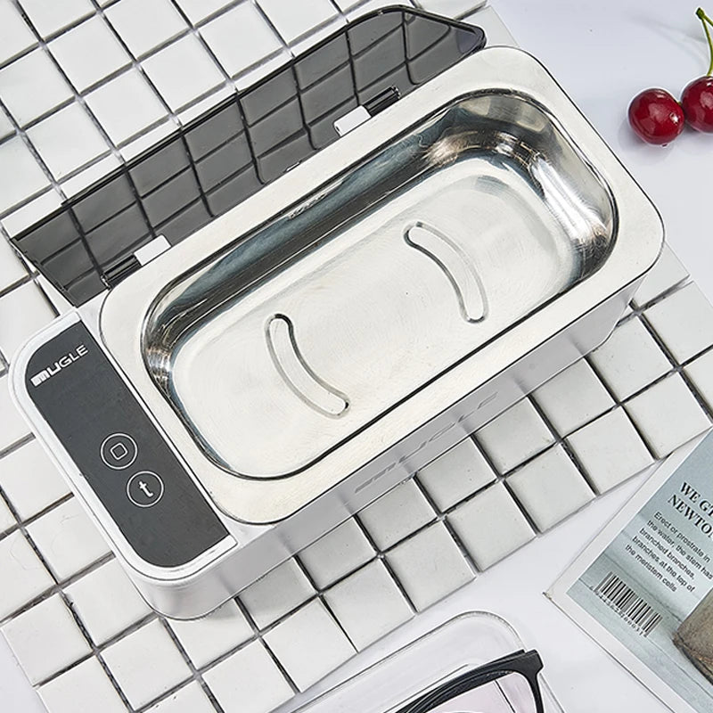Ultrasonic Cleaner 500ML Ultrasonic Glasses Jewelry Cleaner 35W High-frequency Vibration Cleaning Multifunctional Tool Household