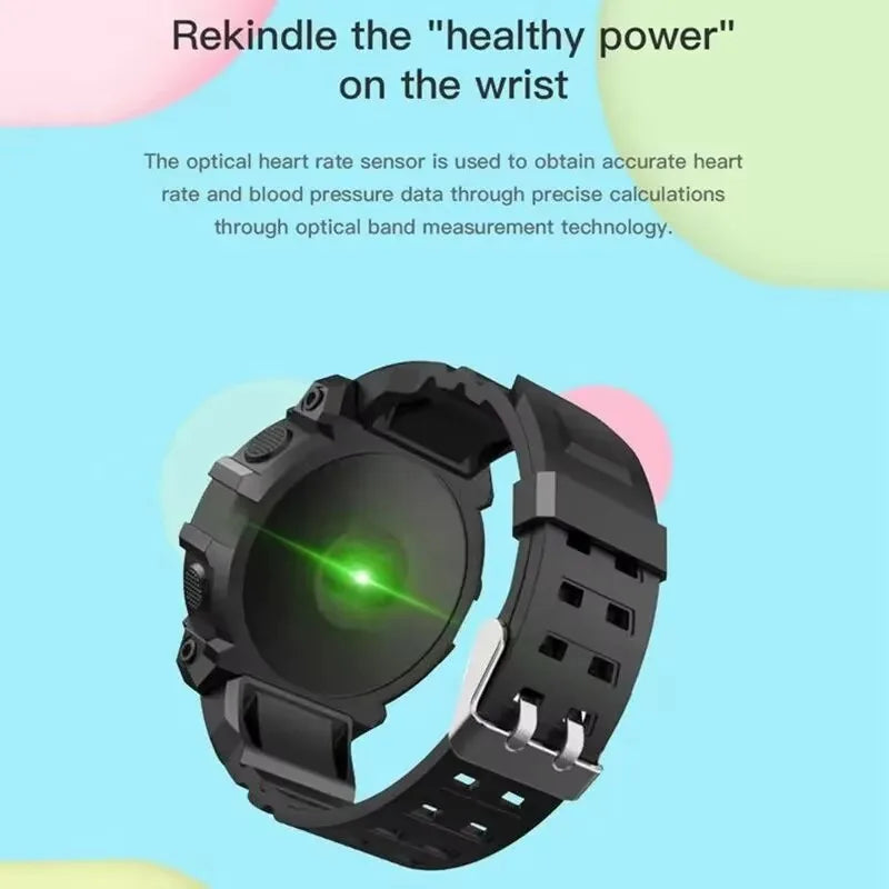 Smart Watches Men Women Bluetooth Smartwatch Round Touch Smart Bracelet Fitness Bracelet Connected Watches for Ios & Android