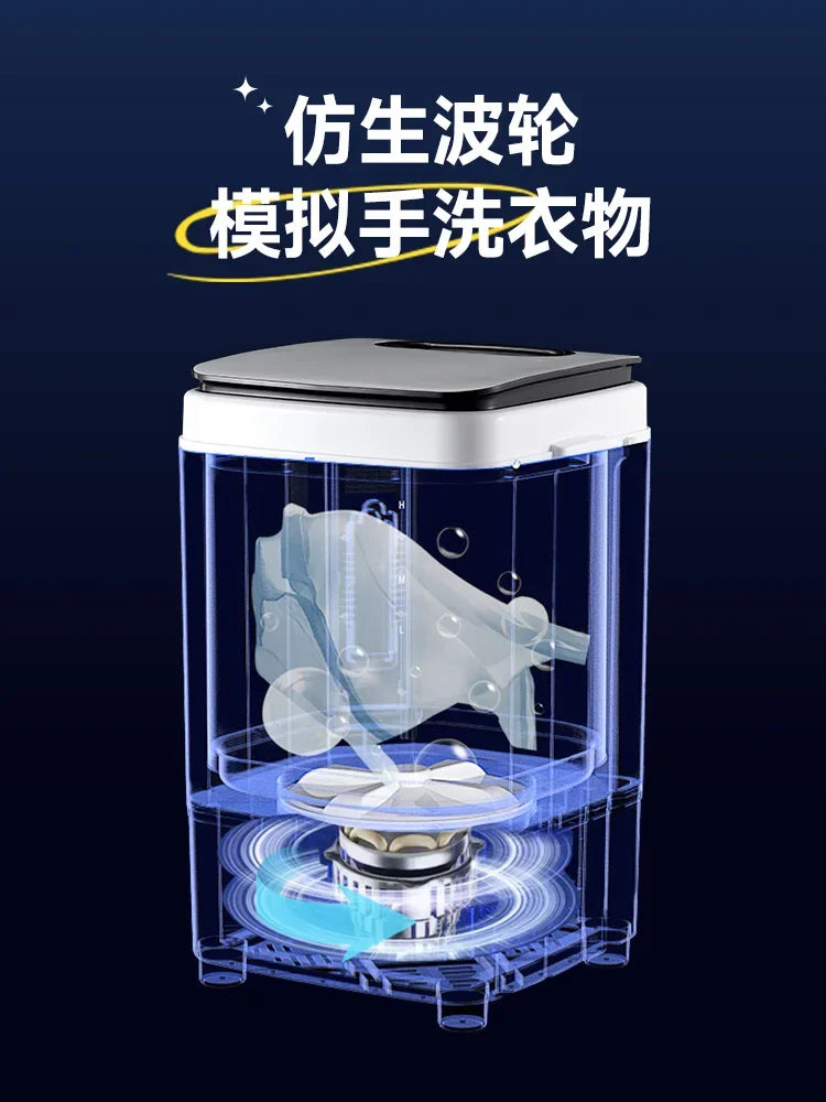 Washing machine for home small dormitory mini underwear socks washing clothes semi-automatic