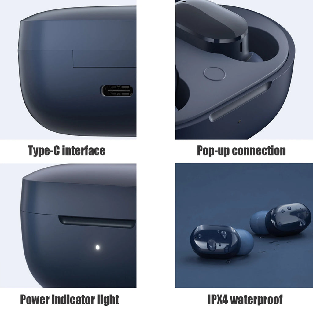 Redmi Airdots 3 BT5.2 True Wireless Stereo In-Ear Earbuds Qualcomm 3040/Hybrid Driver/DSP Noise Reduction/IPX4 Waterproof