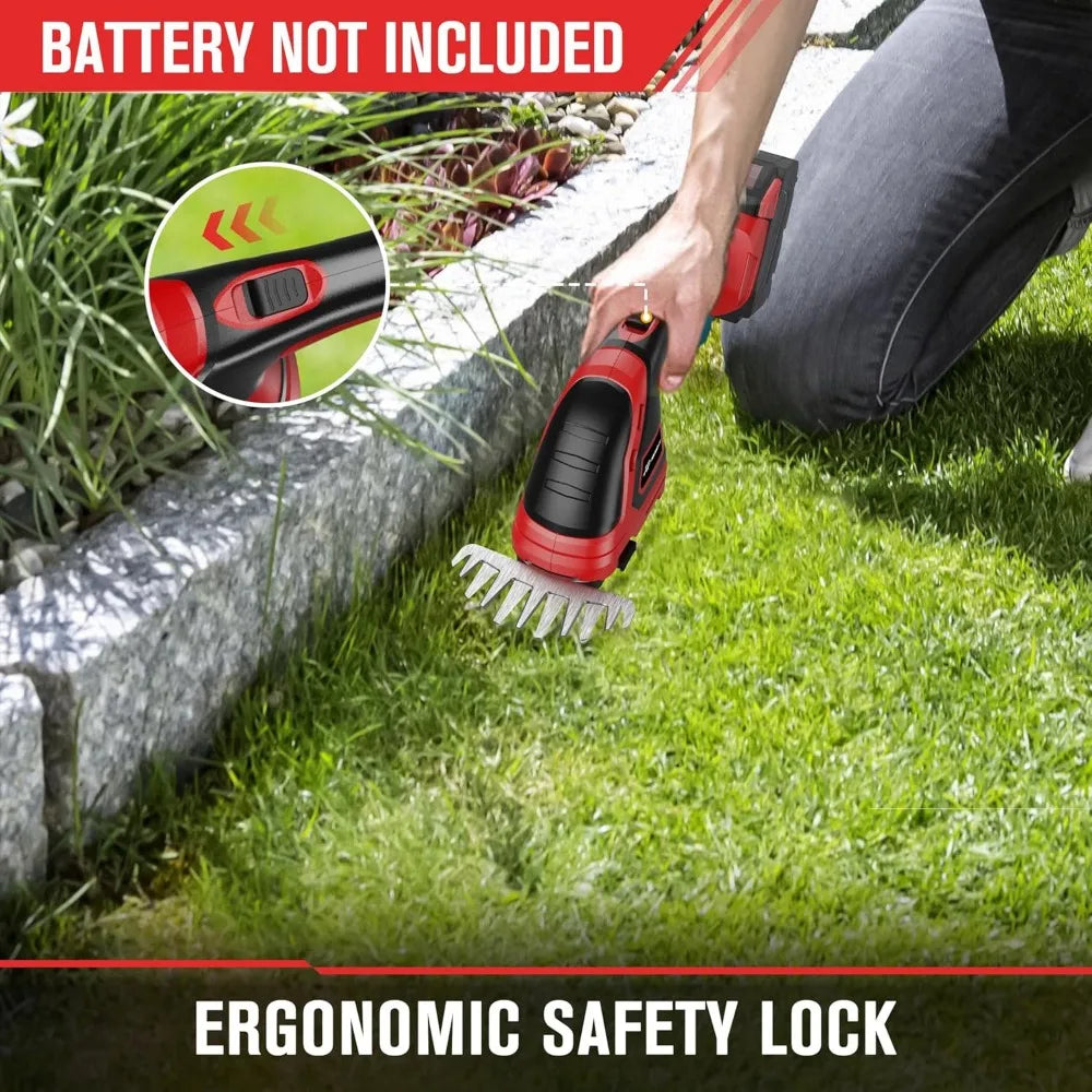 Cordless Hedge Trimmer Compatible with Milwaukee M18 Battery (Battery not Included), Electric Hedge Trimmer Cordless Grass Trimm