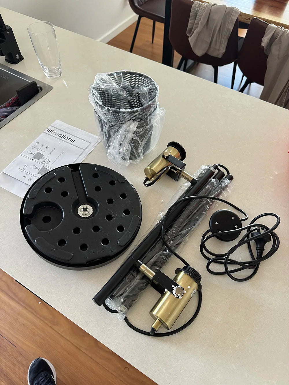 Modern vintage foot lamp 2 lights Corner Floor Lamp With FootSwitch E27 Rotable Living Room Bedroom Office Gift Standing Light