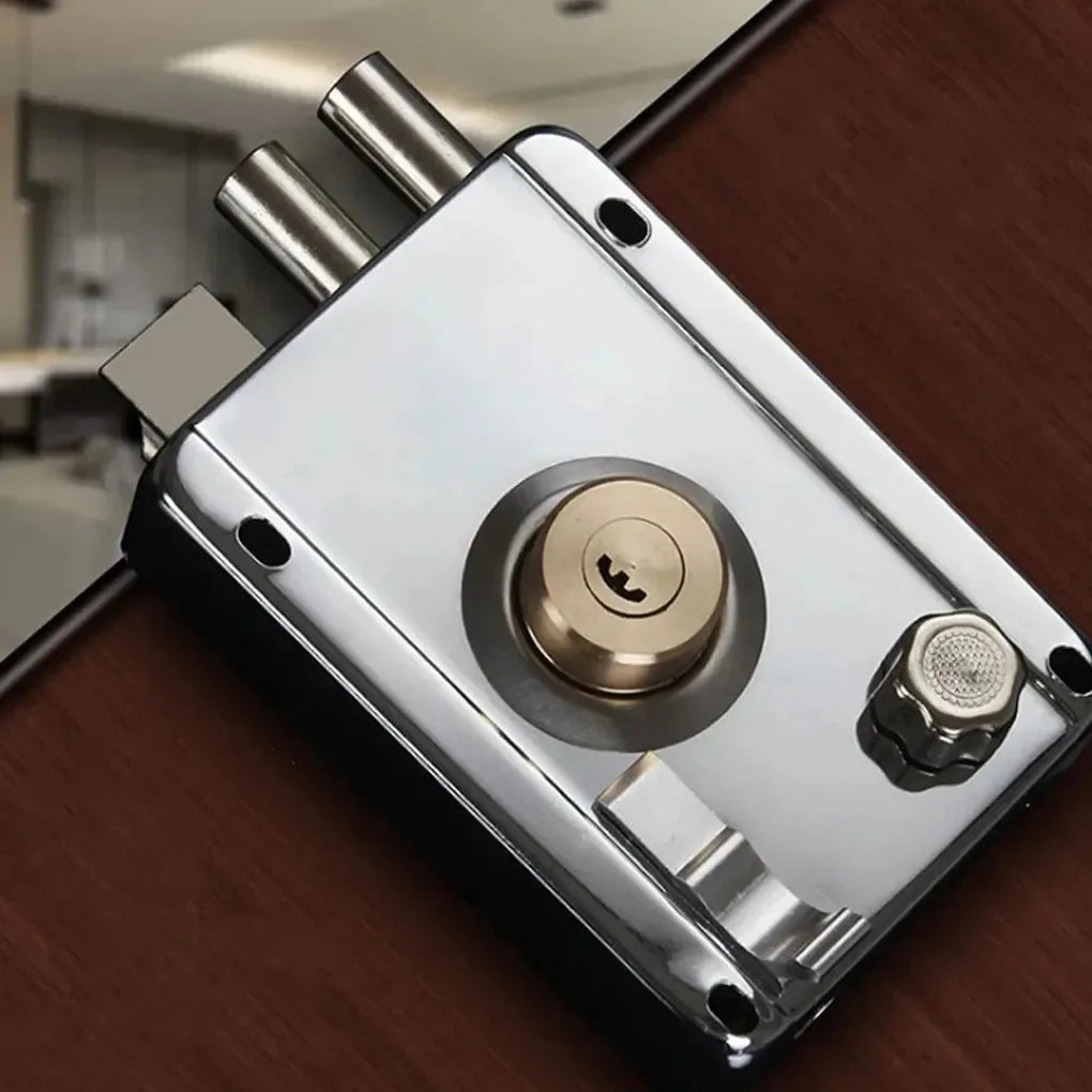 Exterior Iron Door Locks Security Anti-Theft Lock Multiple Insurance Lock Wood Gate Lock Hardware Household Indoor Dormitory