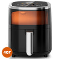 WHALL Air Fryer, Roast, Bake, Toaster Fryer, Roast, Broil, Reheats, & Dehydrates, 4-in-1, Fries, Less Oil, Easy Meals, 4 QT