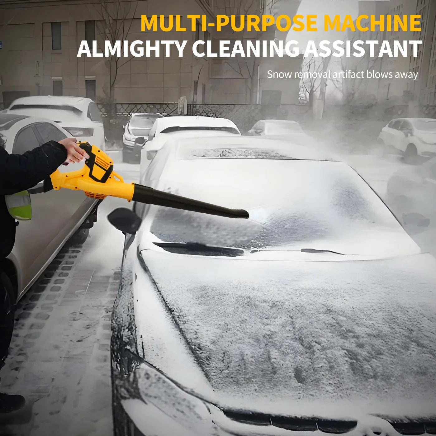 Cordless Electric Leaf Blower 140 MPH Brushless 2 in 1 Cleaner Power Tool Handheld 2x 21V Battery-Powered 3000mAh and Charger