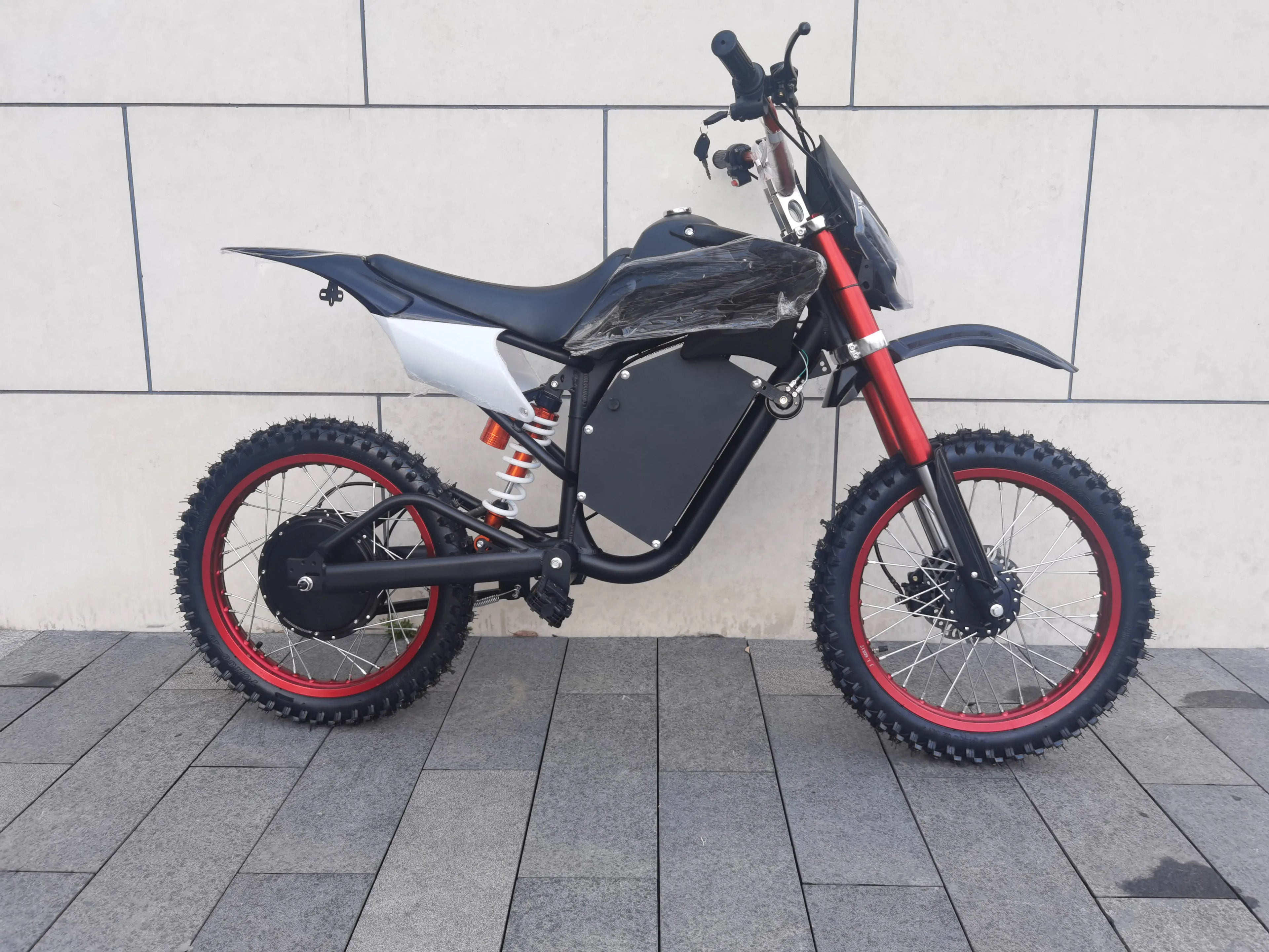 2000W Electric Dirt Bike for Adults Off-Road Motorcycle with Automatic Transmission and Disc Brakes